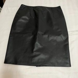 Dimitri Collection Faux Leather Skirt